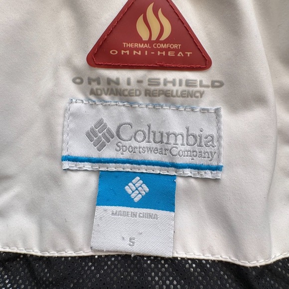 Columbia Omni-Heat Women Small Winter Jacket White Faux Fur Hood Omni Shield - Picture 7 of 16